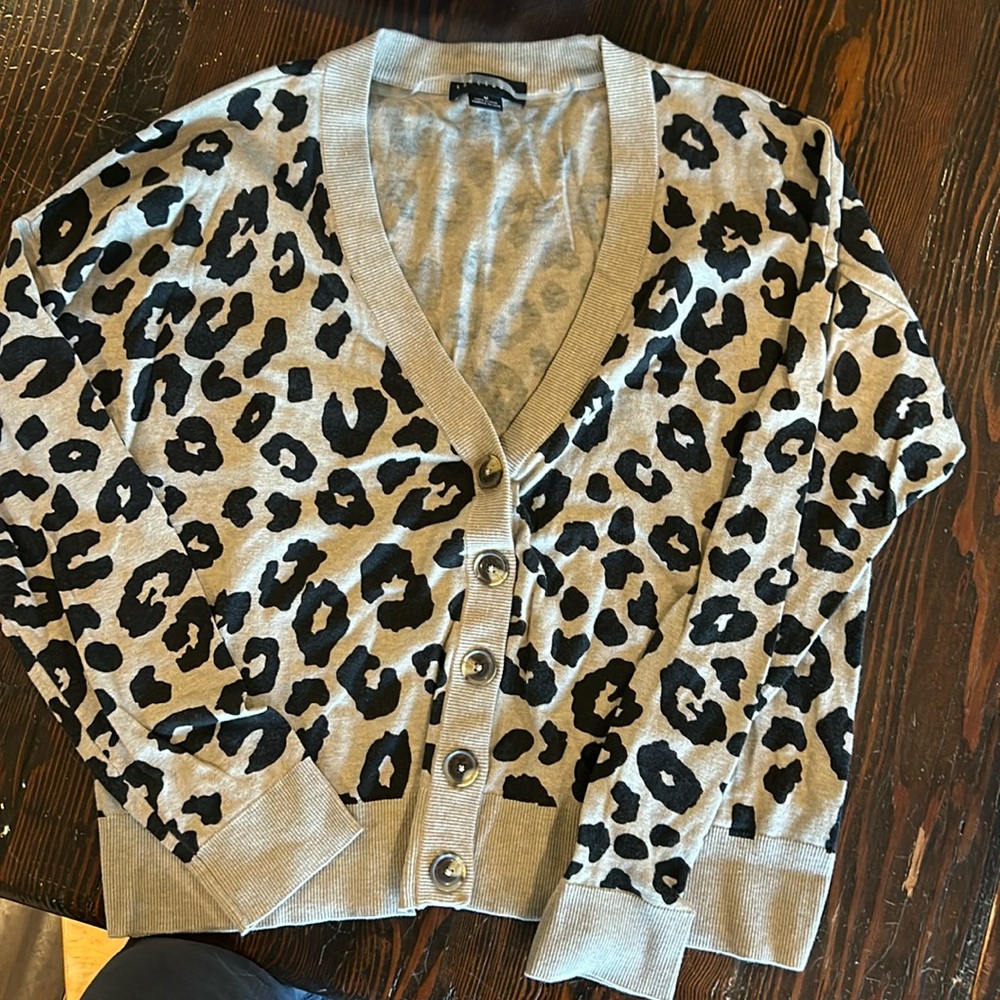 Never worn, Sanctuary Leopard print cardigan sweater
